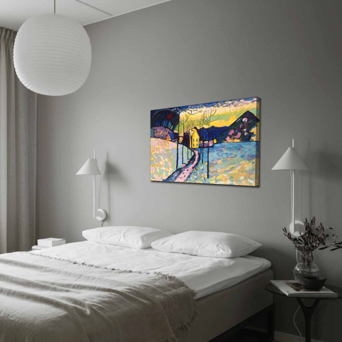 Wallity Paisaje invernal de Kandinsky - Lienzo decorativo 70 x 100 cm Wallity Paisaje invernal de Kandinsky - Lienzo decorativo 70 x 100 cm